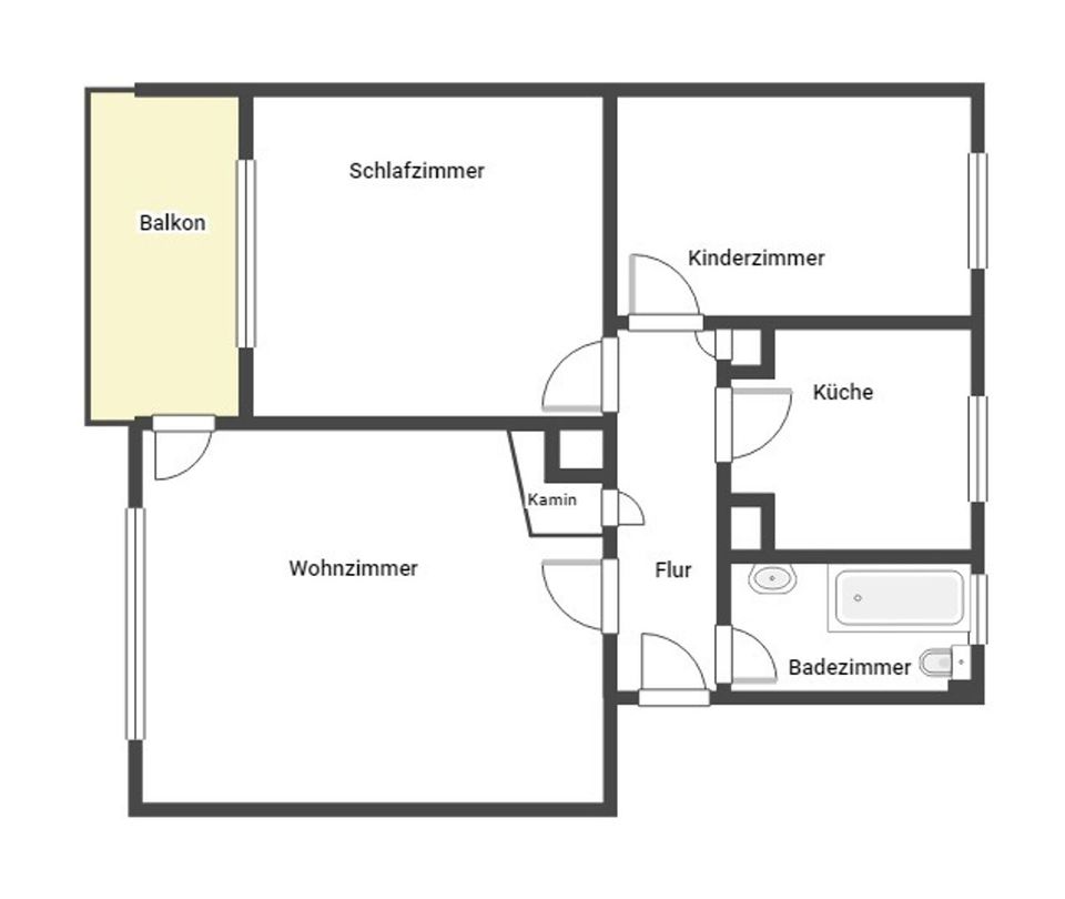 Sofort beziehbare 3-Zi-Wohnung mit Stellplatz, Balkon in verkehrsgünstiger Lage in Ostfildern