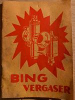 Bing Vergaser Handbuch mit Ersatzteileliste Original um 1937 Sachsen - Schönberg Vorschau