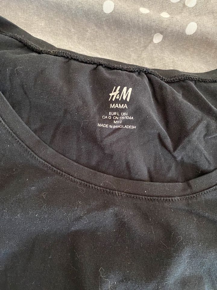 Dünnes Umstandsshirt L H&M schwarz in Langerringen