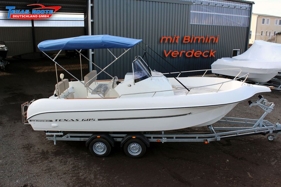 TEXAS 685 open Exklusiv • NEUBOOT • Motorboot • verfügbar in Waren (Müritz)