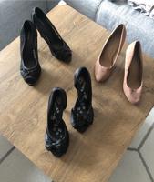 Je 4€ Peeptoes, Schuhe, Absatz, High Heel, 40, schwarz Niedersachsen - Eime Vorschau