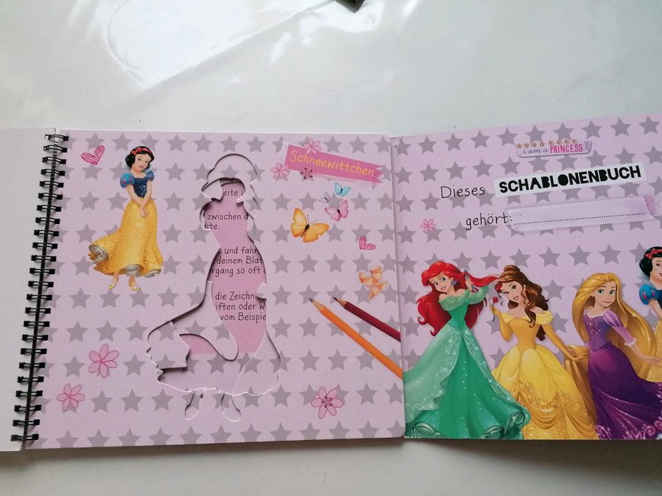 Disney Schablonen Malen Zeichnen  Buch Frozen Princess in Eberswalde
