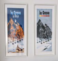 2x Bild Retro Berge La Grave La Meije Bayern - Ainring Vorschau