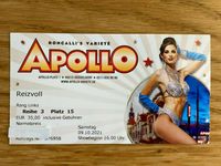 Apollo Roncalli Variete " Reizvoll " Karte 9.10.2021 Porto 1 € Nordrhein-Westfalen - Brüggen Vorschau