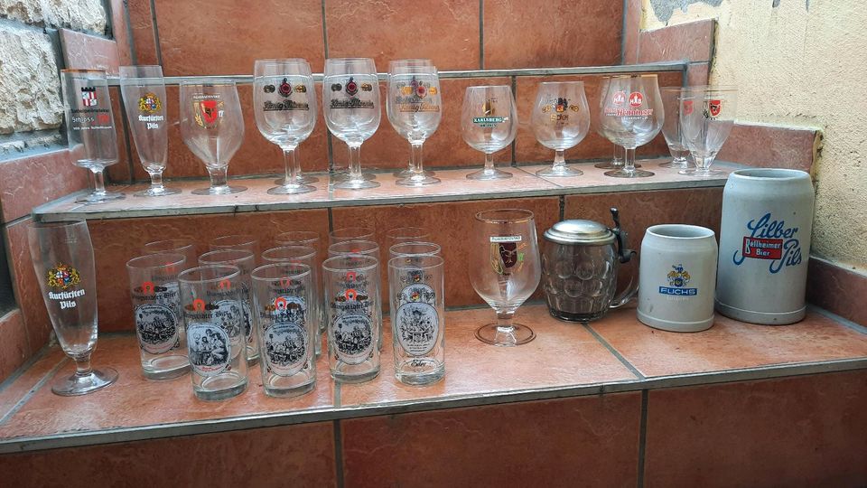 Gläser,Biergläser zu verschenken in Bingen