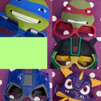 5 Masken Superhelden Karneval Transformers Avengers Ninja Turtles Thüringen - Themar Vorschau