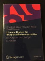 Mayer, Weber, Francas: Lineare Algebra Wirtschaftswissenschaftler Hessen - Seeheim-Jugenheim Vorschau