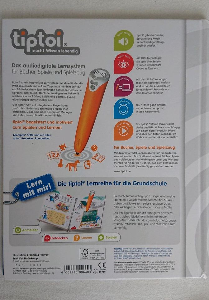 Tip Toi Mathe 1 Klasse neuwertig in Stuttgart