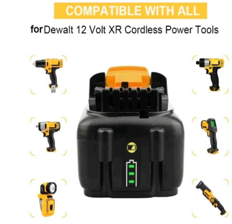 NEU Dewalt 12V 6000mAh Lithium Akku Werkzeugakku DDCB120 DCB121 in Müllheim