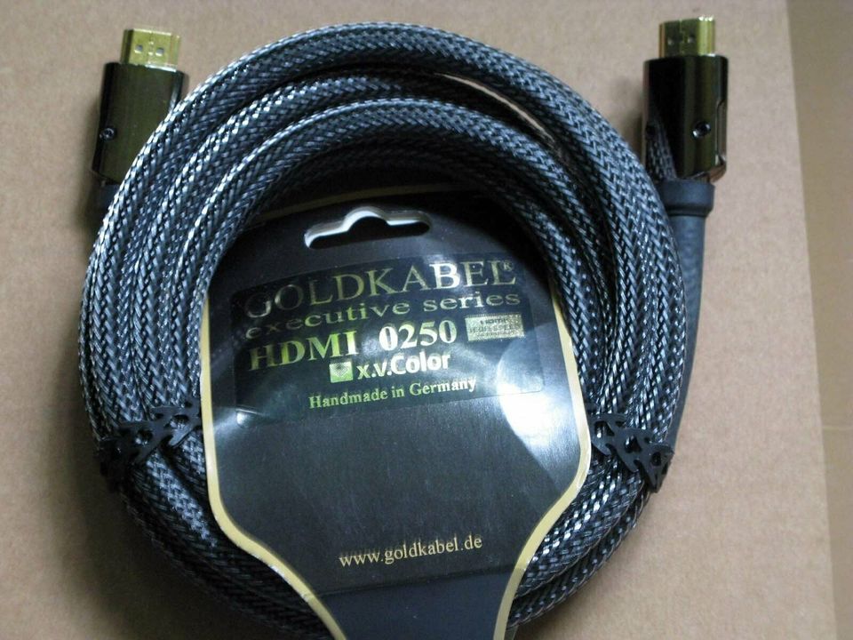 HDMI Kabel Goldkabel Executive Series HDMI 0250 NEU in Hessen - Rüsselsheim  | Weitere Audio & Hifi Komponenten gebraucht kaufen | eBay Kleinanzeigen  ist jetzt Kleinanzeigen