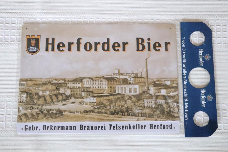 Blechschild Herforder Bier in Diepenau