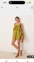 Asos Minikleid Sommerkleid Rüschen Neu Khaki Grün Baumwolle Niedersachsen - Quakenbrück Vorschau