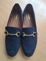 Damenschuhe 40 blau Graceland Samtoptik Absatz1,8cm Schnalle neuw Düsseldorf - Eller Vorschau