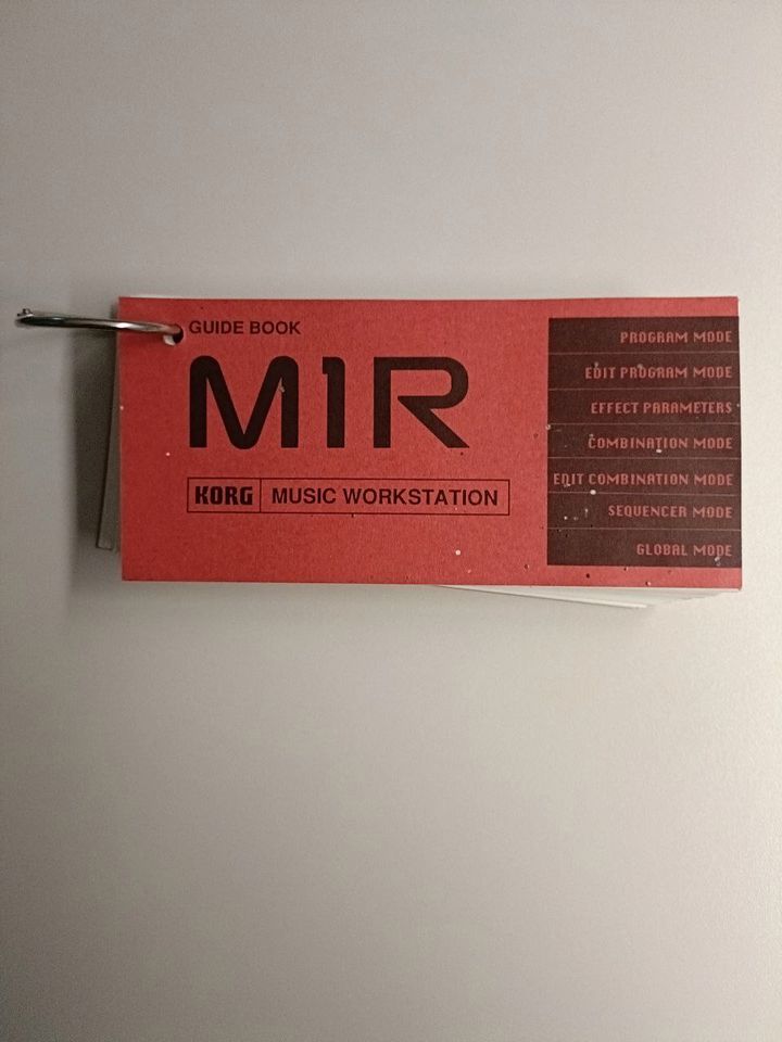 Korg  M1R Guide Book in Weilersbach