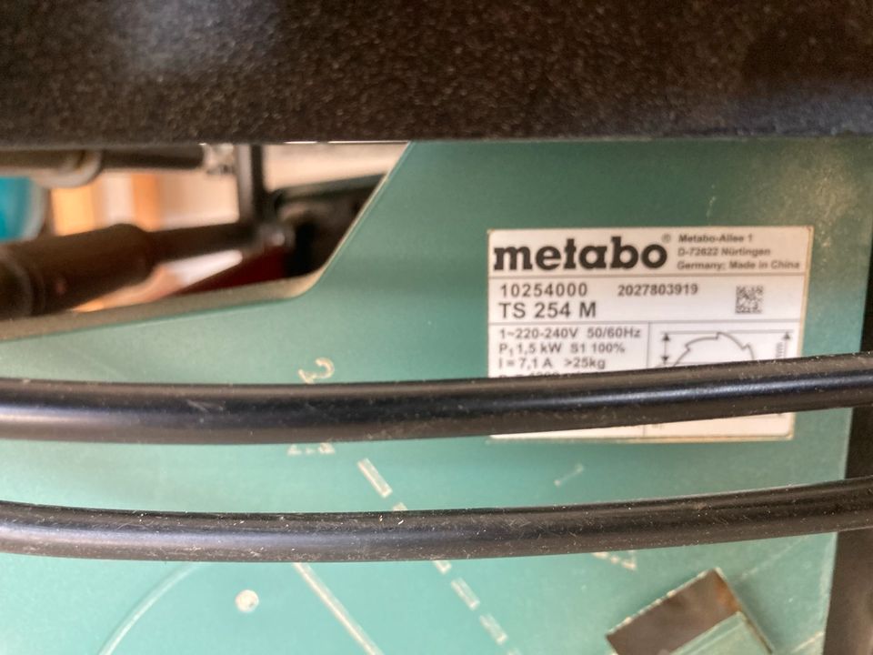 Metabo TKS 254  M Tischkreissäge in Wolfhagen 