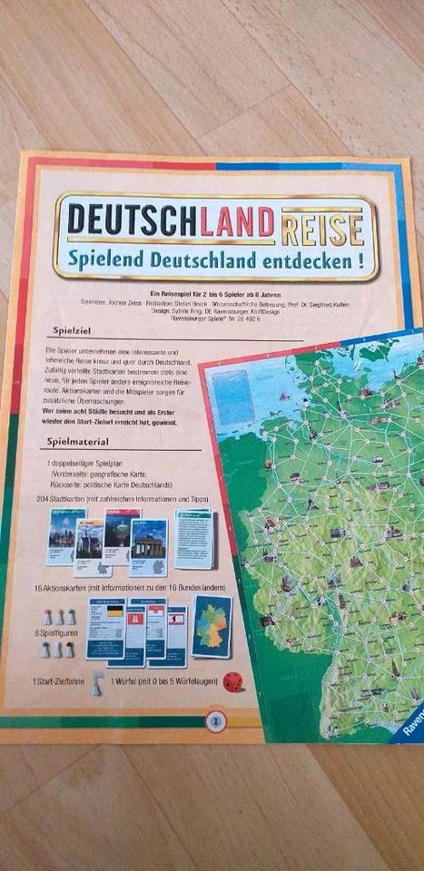 Spiel "Deutschlandreise", Ravensburger in Reuden b Zeitz