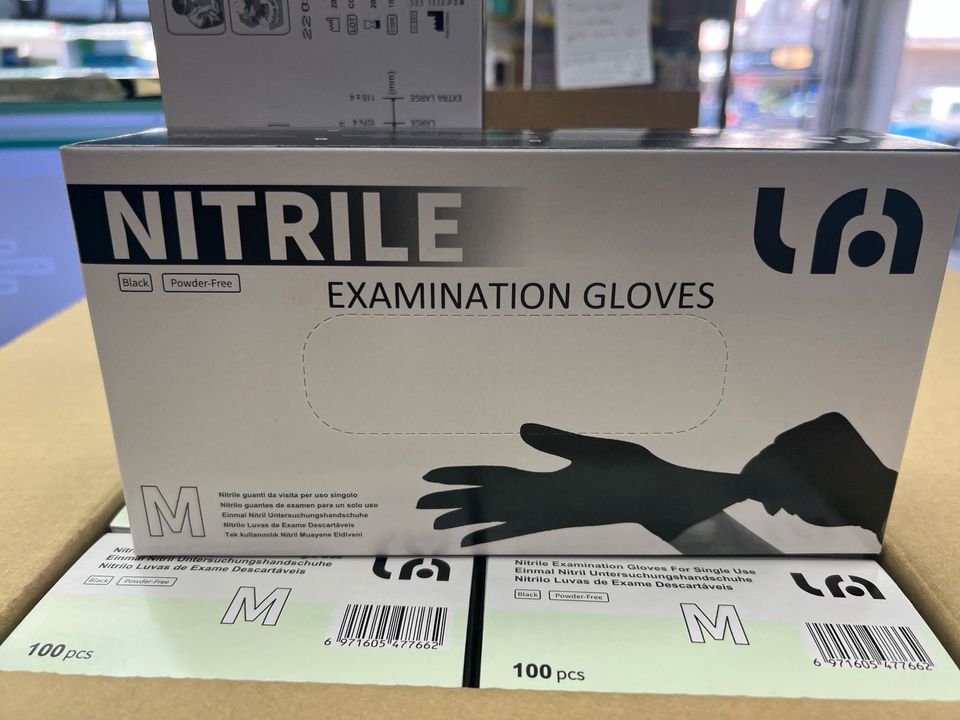 Schwarze Nitril Handschuhe  100x in Packung sehr gute Qualität in Berlin