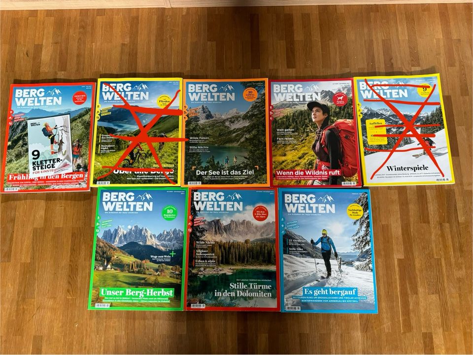 Bergwelten u Outdoor Zeitschriften zu verkaufen in München