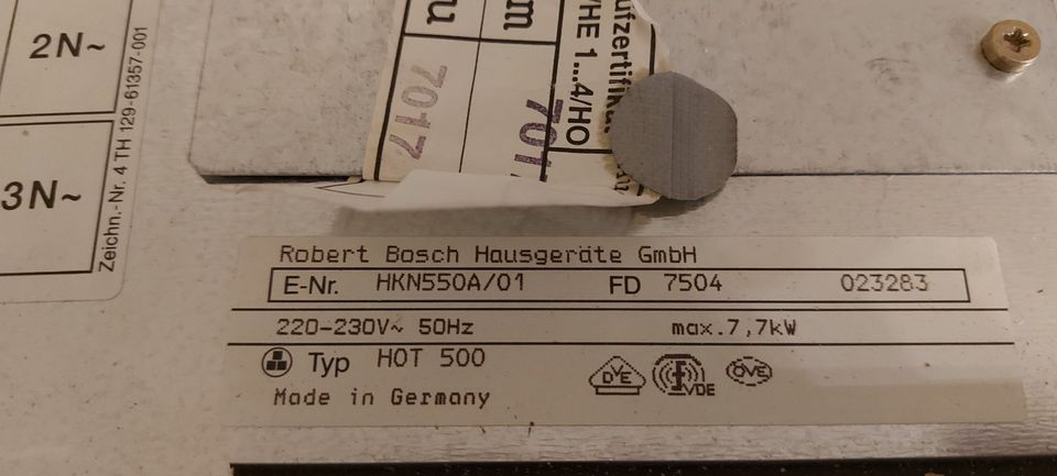 Ceran Kochfeld Bosch 60cm in Mainz