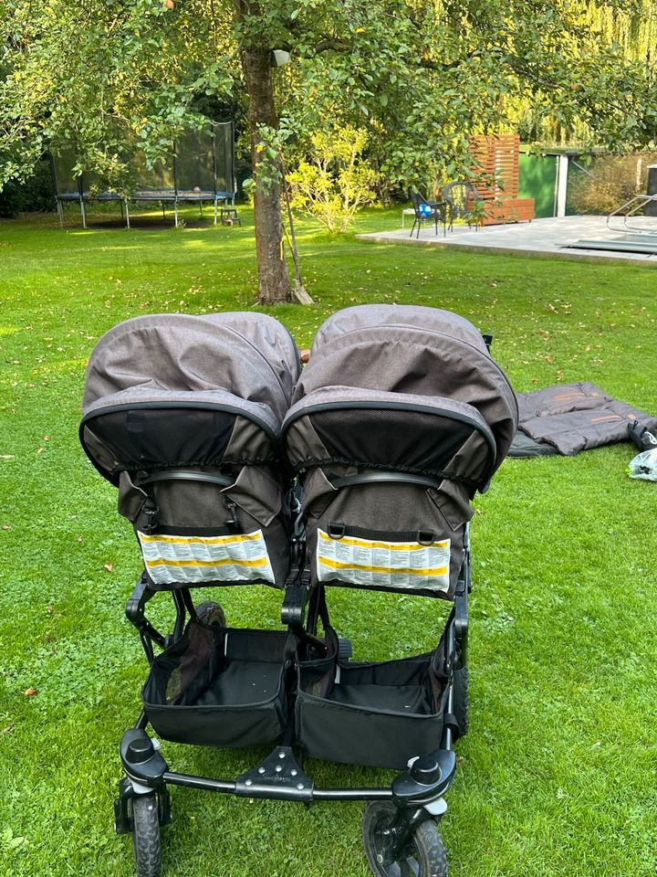 Emmaljunga Double Viking Zwillings-Geschwisterkinderwagen XXL SET in Bergkamen