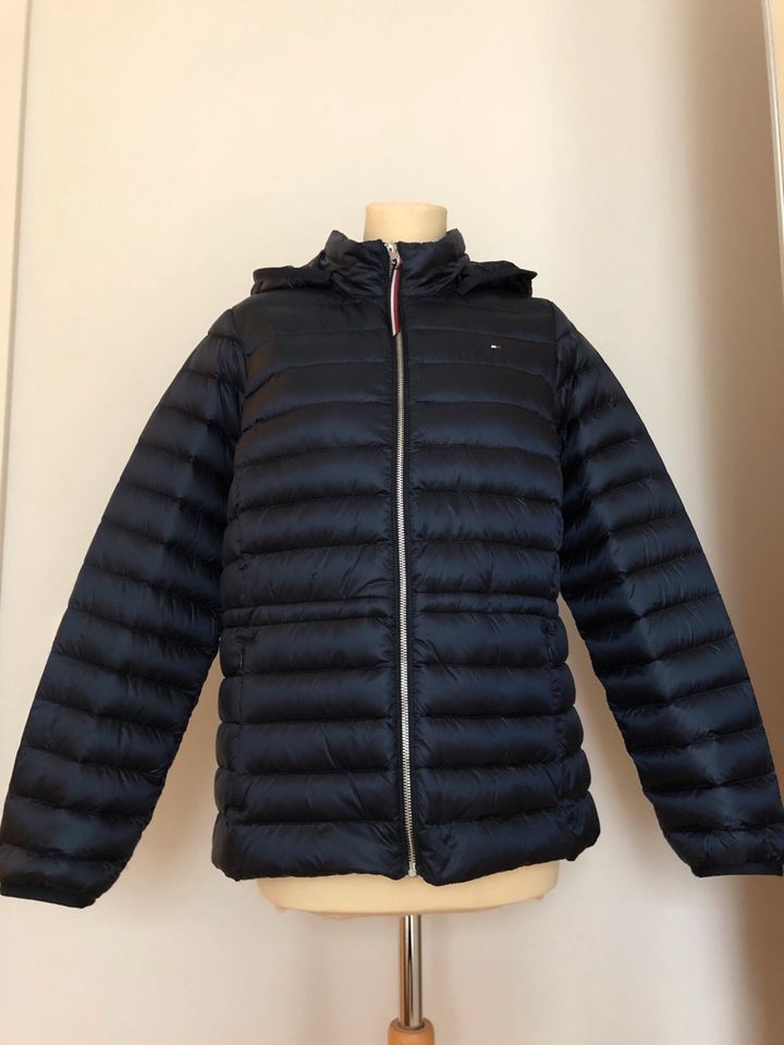 Tommy Hilfiger Damen Daunenjacke, Gr. L, blau in Hamburg