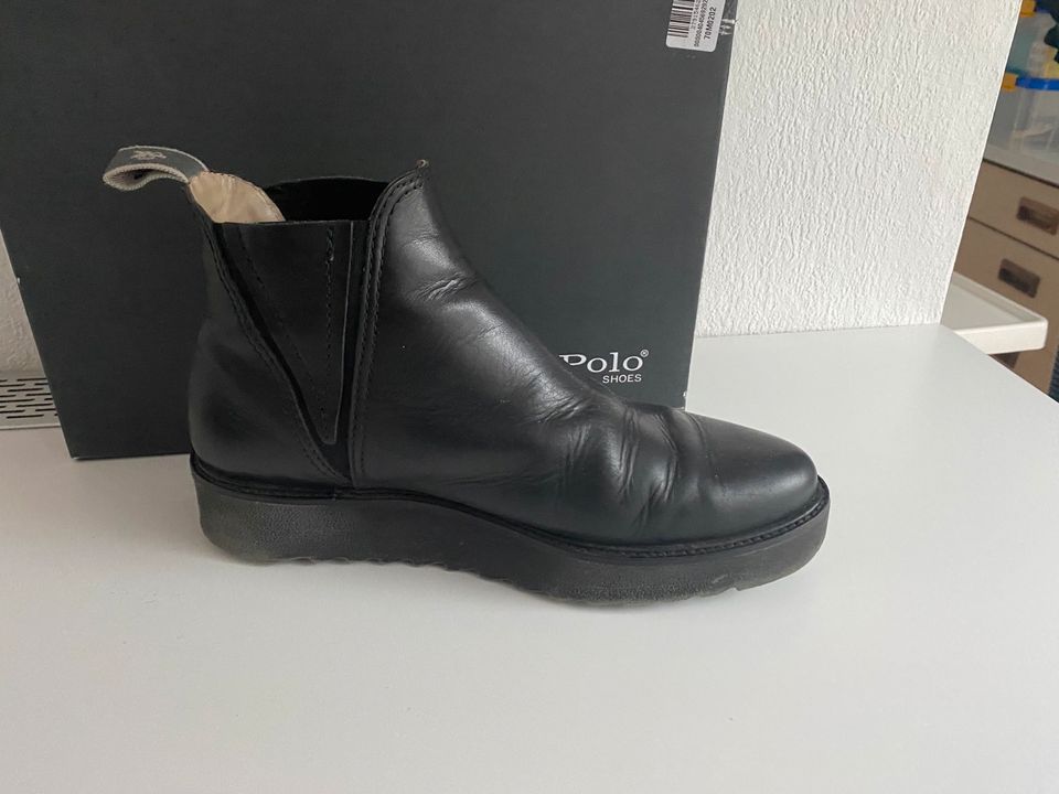 Schuhe Stiefelette Boots schwarz Marc‘o Polo Gr.38 in Obernkirchen