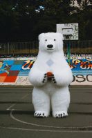 Aufblasbares Eisbär Kostüm 2,60 m Niedersachsen - Neuenkirchen - Merzen Vorschau