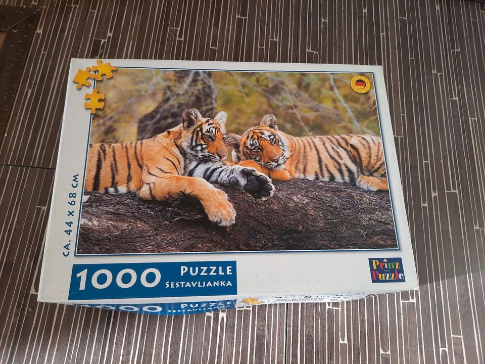 Puzzle 1000 Teile, Tiger in Hermersberg