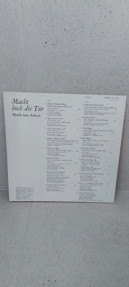 LP Macht hoch die Tür - Musik zum Advent - 1985 - Vinyl in Riesa