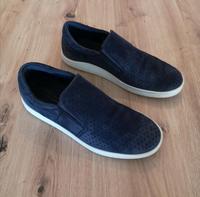 Schuhe / Slipper Ecco Gr. 40 blau Leder neuw. Nordrhein-Westfalen - Solingen Vorschau