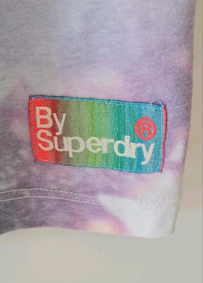 Superdry Shirt Gr. M rosa Batik Tie Dye Regenbogenfarben in Köln