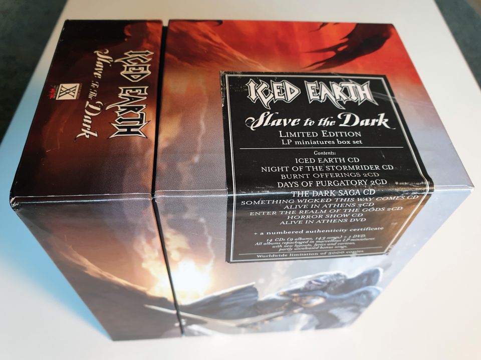ICED EARTH BOX SET Slave To The Dark LIMITED EDITION CD DVD NEW in Düsseldorf
