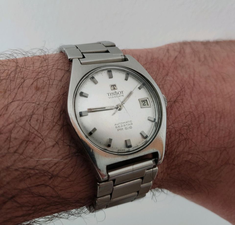 Tissot Visodate Automatic Seastar PR 516 Inox Armbanduhr Vintage in Siegen