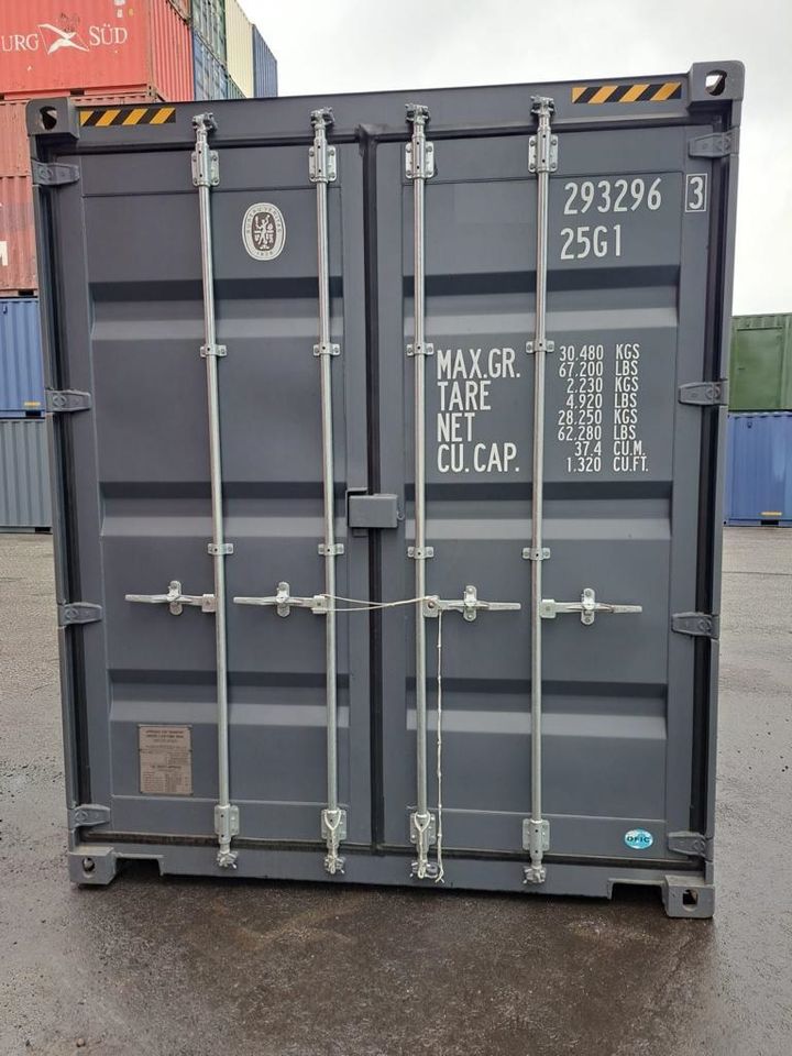 20 Fuß Seecontainer NEU RAL7015 Container GRAU HC High Cube in Hamburg