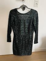 H&M Dunkelgrün/Schwarz Glitzerkleid - Größe 38 // NEU Rheinland-Pfalz - Niederwambach Vorschau