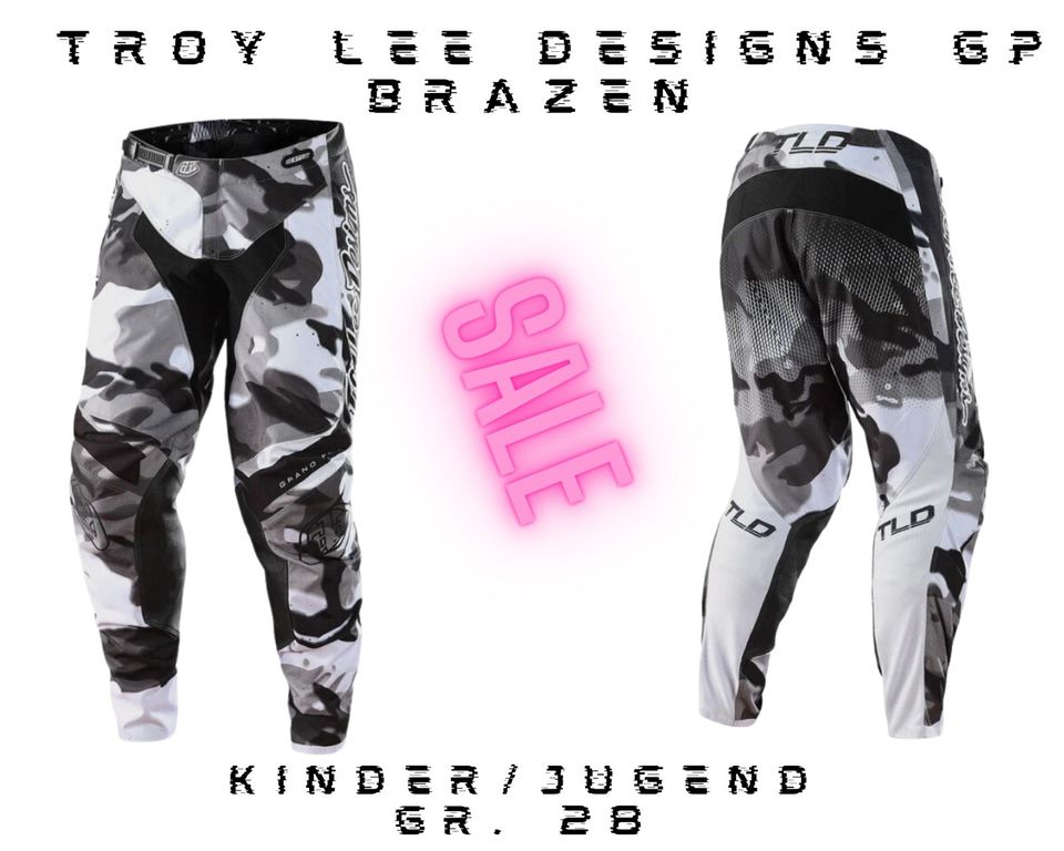 Troy Lee Designs GP Brazen Kinder Motocross Hose MX Camo Grau in Köln