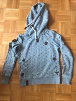 Naketano Kapuzenpulli/Hoodie Gr. M, hellgrau mit schwarzen Ankern Bayern - Dittelbrunn Vorschau