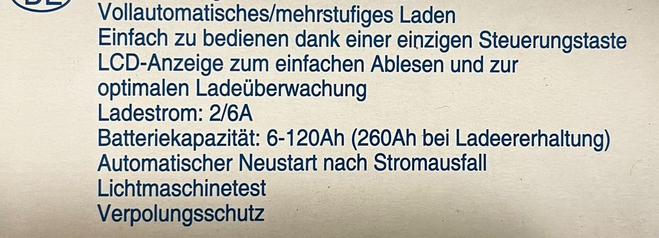 Auto Motorrad Ladegerät neu Lichtmaschinen Testfunktion in Sundhagen