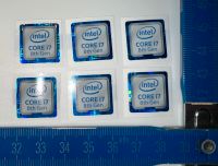 INTEL CORE i7 8th AUFKLEBER ¦ STICKER Bayern - Regen Vorschau