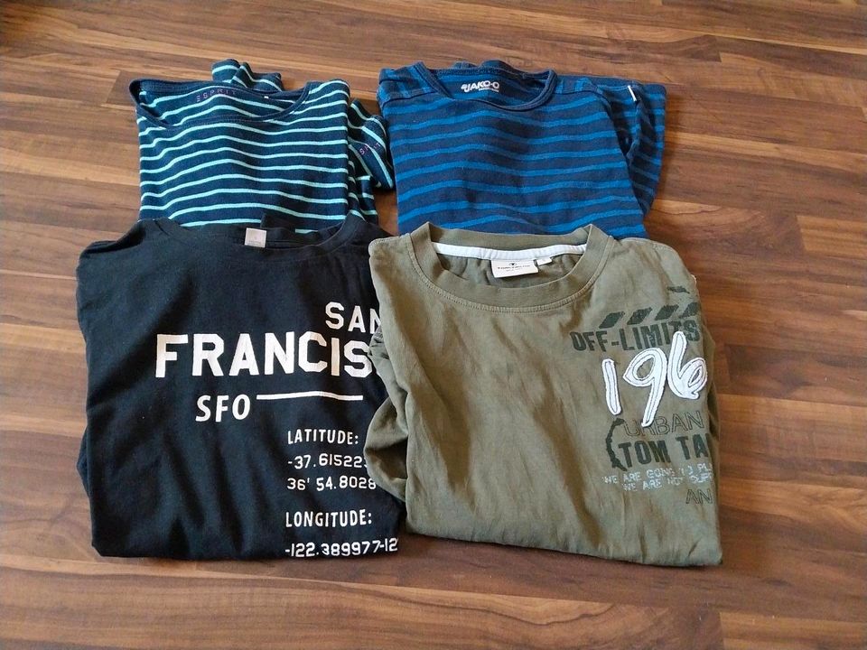 4x Langarmshirts in Gr. 140/146 in Ilsede