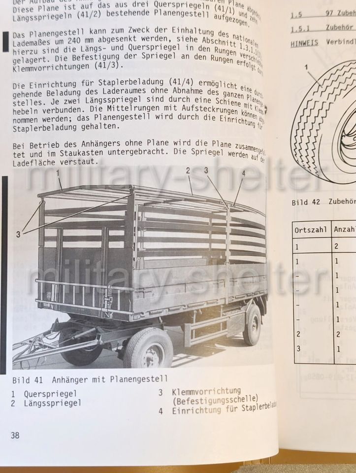 TDv / Anhänger 4-Rad 4+7 t / Bundeswehr / 2330/046-14 / Teile 1-4 in Mühlhausen