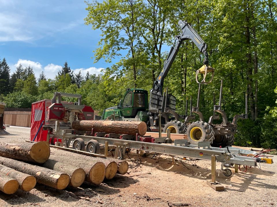 Mobiles Sägewerk / Lohnschnitt / Bandsägewerk Mobilsägewerk in Langfurth