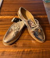 Damenschuhe Silber Schnürschuh 41 Niedersachsen - Buxtehude Vorschau