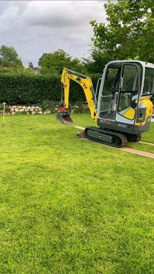 Minibagger Bagger Wacker Neuson ET 16 Mieten Verleih in Geesthacht