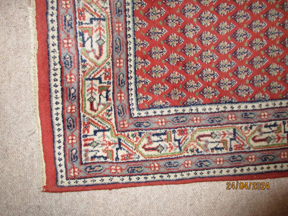 Wollteppich Perser orientalisch 0,90 m x 1,46 m Schurwolle in Eutin