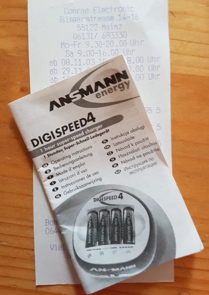 Akku Ladegerät ANSMANN DIGISPEED 4 in Atzelgift