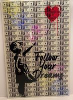 AmsterdamArts - Banksy girl X American Dollar Wall Art Nordrhein-Westfalen - Horstmar Vorschau