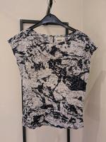 Wemoto Damen Shirt Kurzarm Rundhals weiß blau grau Sprenkel Gr. S Thüringen - Jena Vorschau