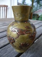 Antike Bronze Vase mit Einlagen Japan Meiji Zeit Baden-Württemberg - Bad Schönborn Vorschau