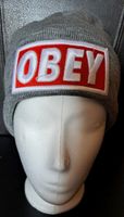 Mütze Obey grau Strickmütze Wintermütze Beanie Cap Winter warm Hessen - Gießen Vorschau